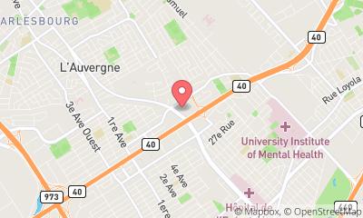 map, Advertising Agency Mordicus Publicite & Design in Québec (QC) | WebMetric